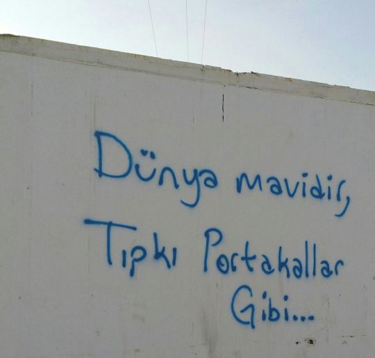 1e0ad777a932b809aa7fb72c173af5a6 Dünya mavidir, tıpkı portakallar gibi